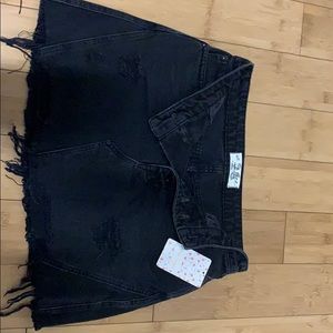 Black free people mini skirt size 26 NWT!!